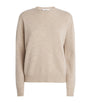Beige Cashmere Knit Sweater