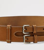 Ralph Lauren Collection Gold Leather Double-Buckle Belt