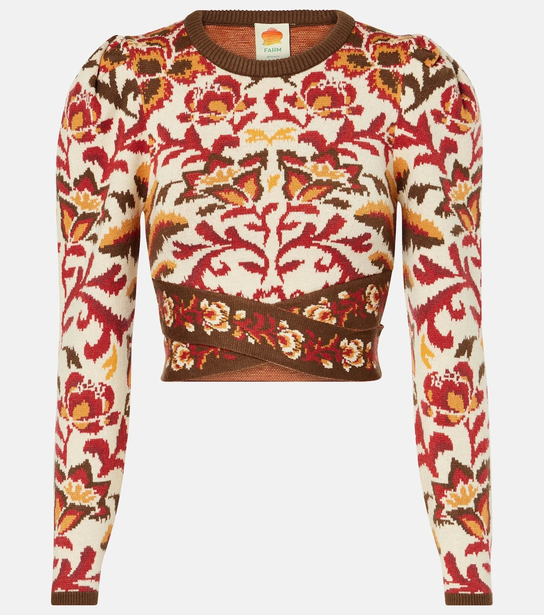 Farm Rio - Floral cropped top