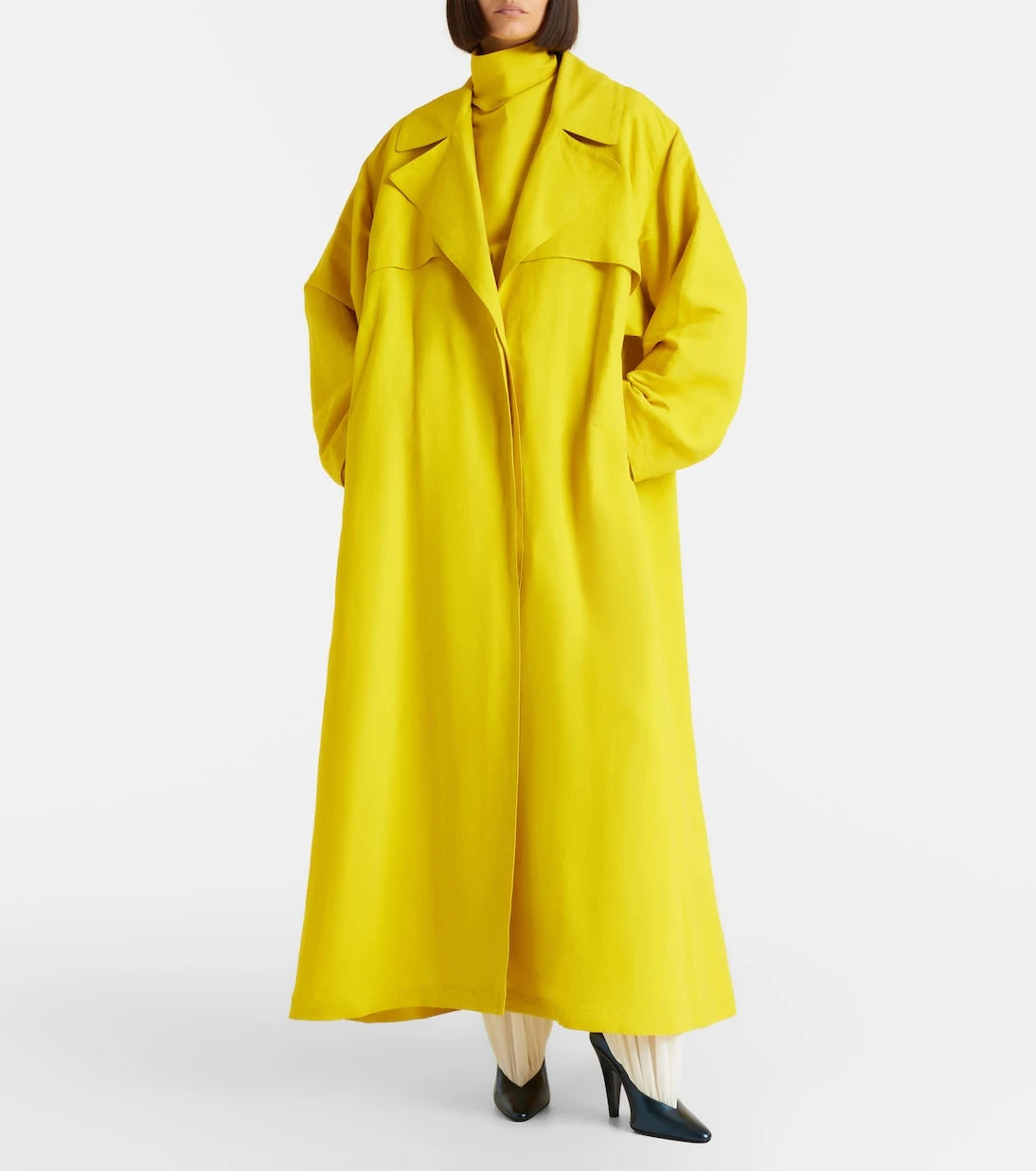 Alaïa - Büyük beden poplin trençkot