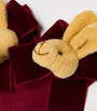 Meia Pata Velvet-Bow Rabbit Knee-High Socks
