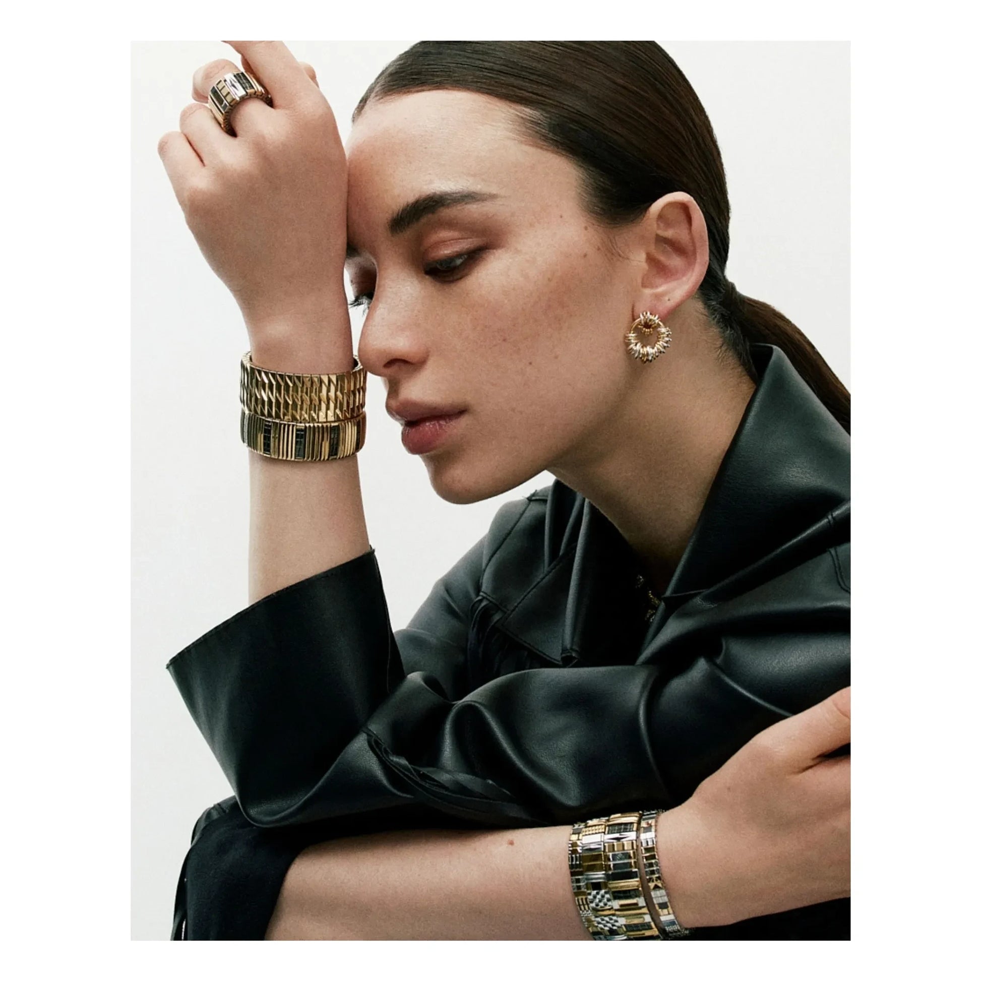 Sigal - Earrings Klik Rings | Gold/Silver