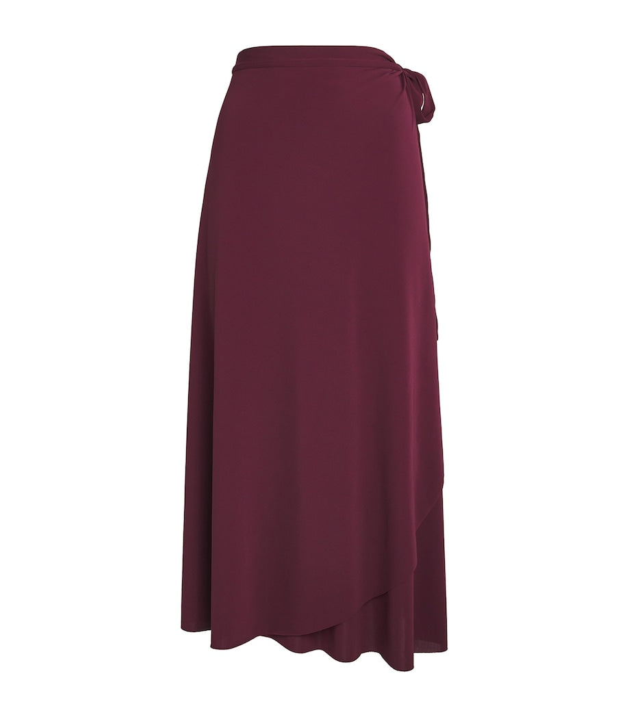 Burgundy Julieta Wrap Maxi Sarong