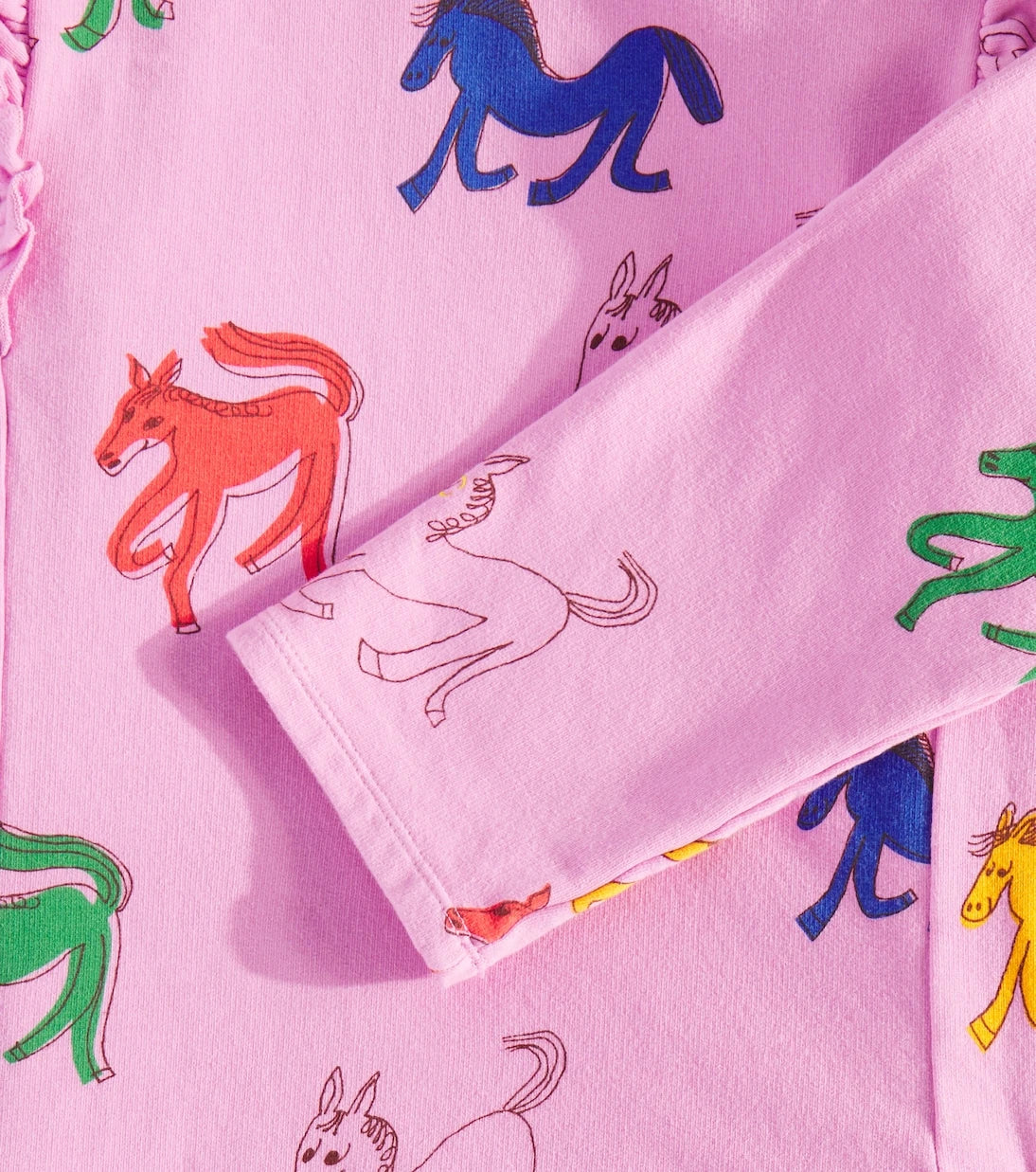 Bobo Choses - Wonder Horse ruffled cotton sweatshirt