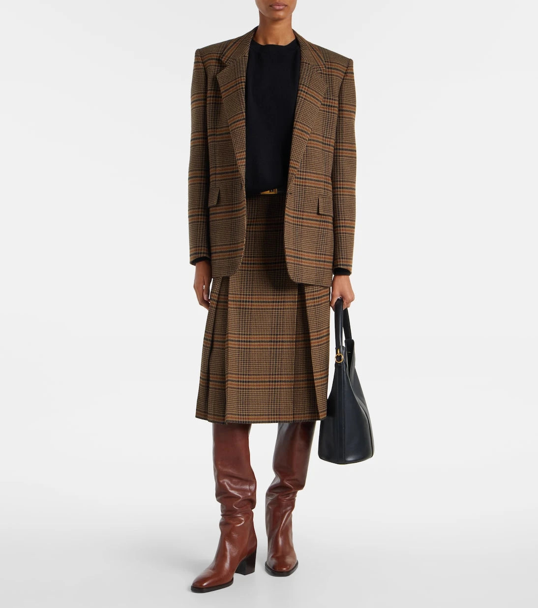 Saint Laurent - Odeon leather over-the-knee boots