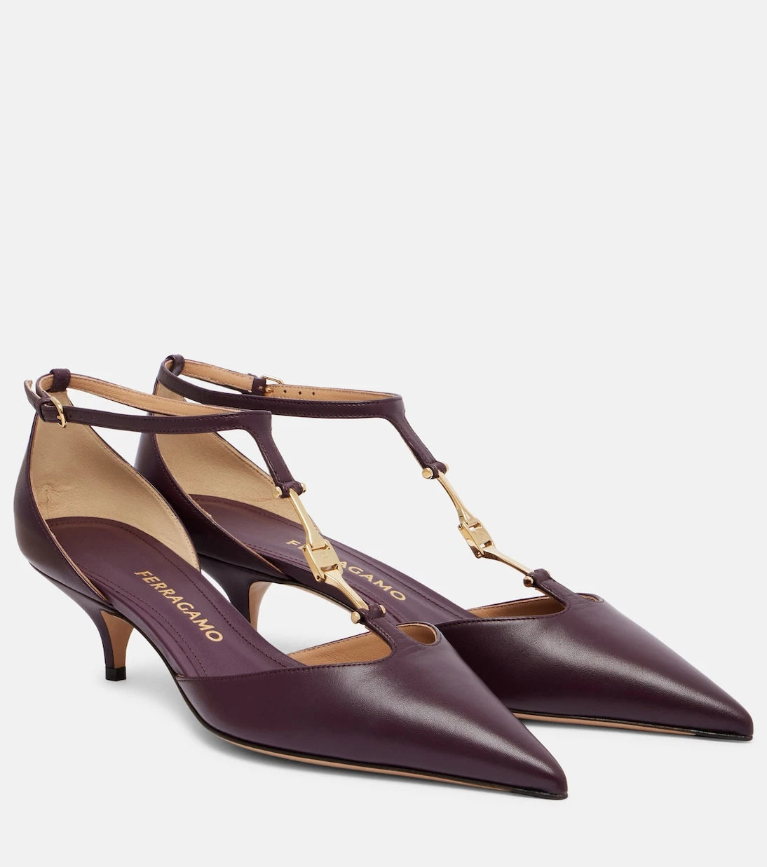 Ferragamo - Traci 40 leather pumps