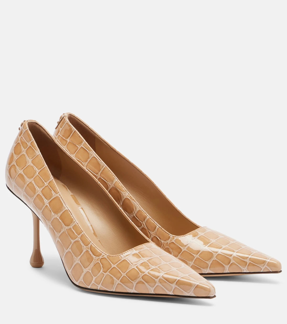 Jimmy Choo - Ixia croc-effect patent leather pumps
