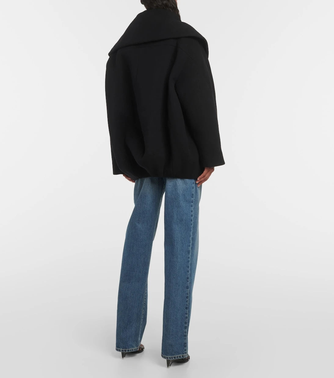 Alaïa - Cocoon wrap virgin wool coat