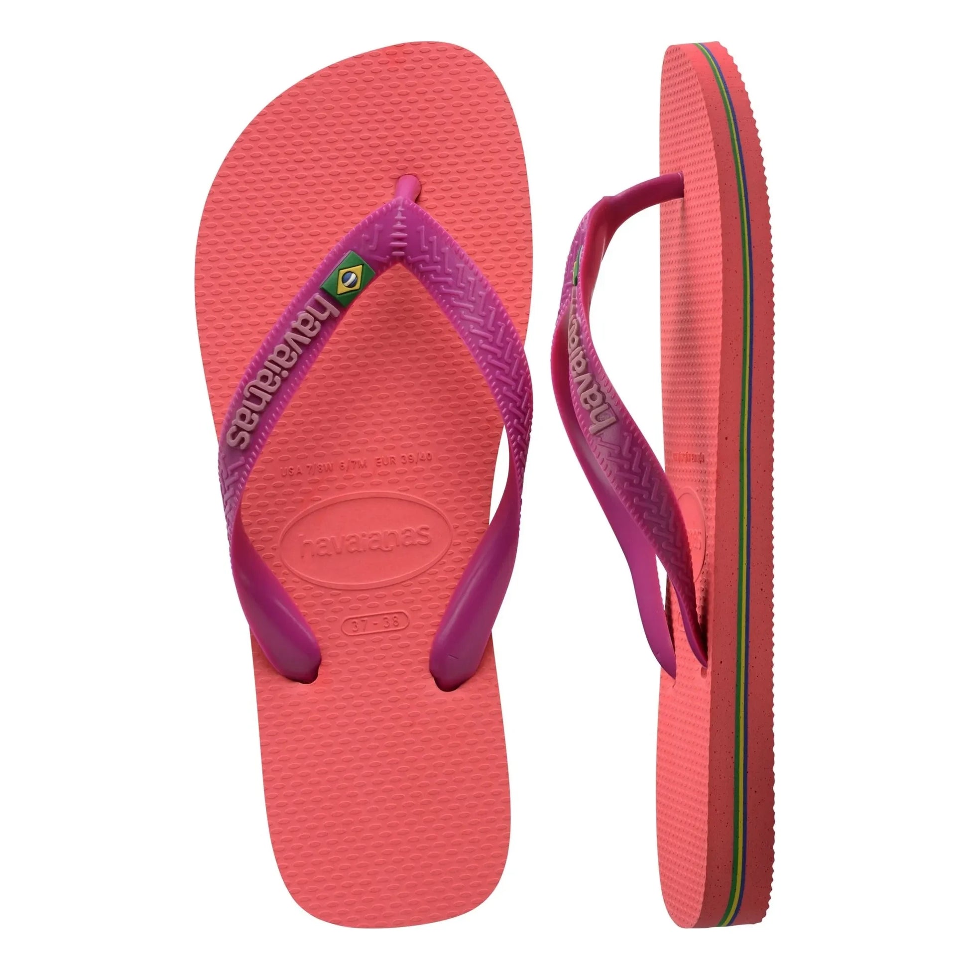 Havaianas - Brasil Logo flip-flops | Coral