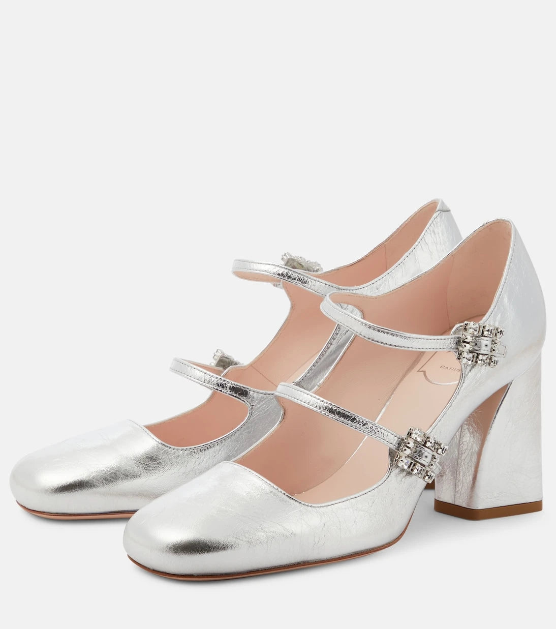 Roger Vivier - Babies Mini Très Vivier leather pumps