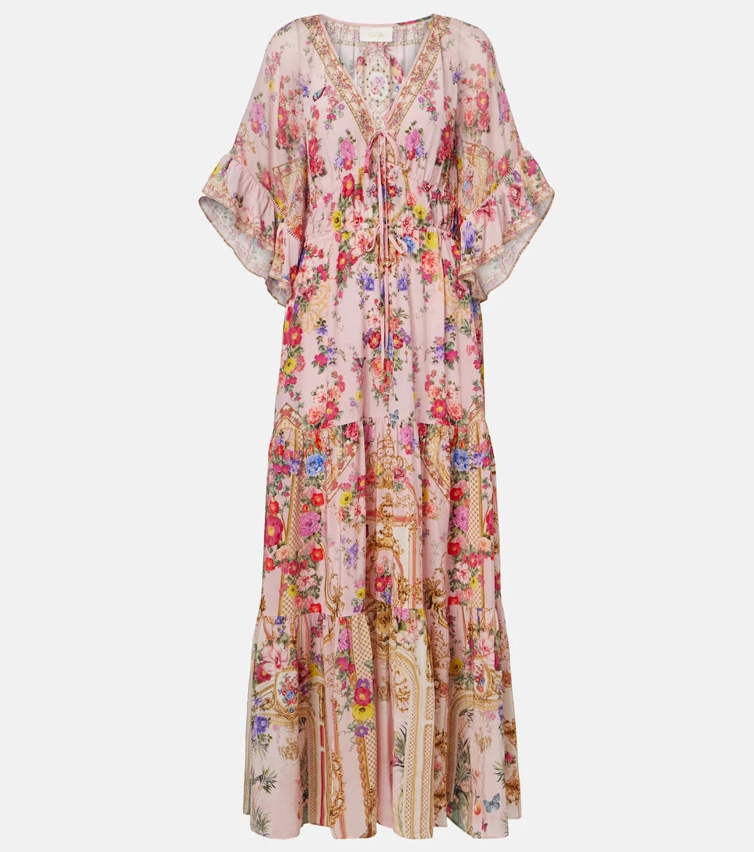 Camilla - Floral silk maxi dress