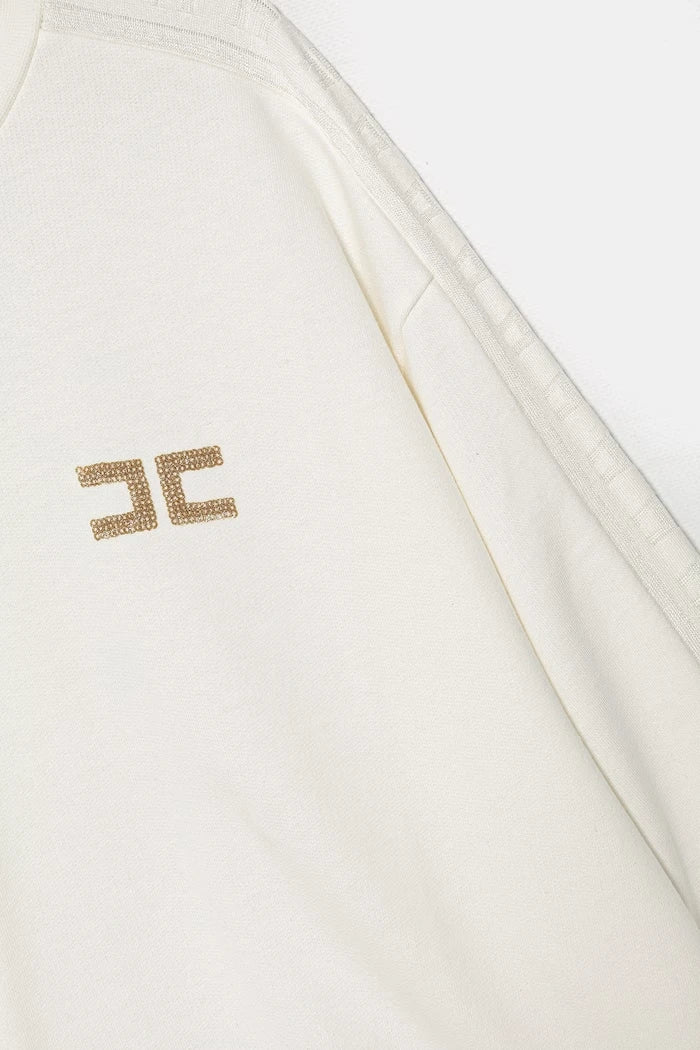 Elisabetta Franchi çocuk pamuklu sweatshirt