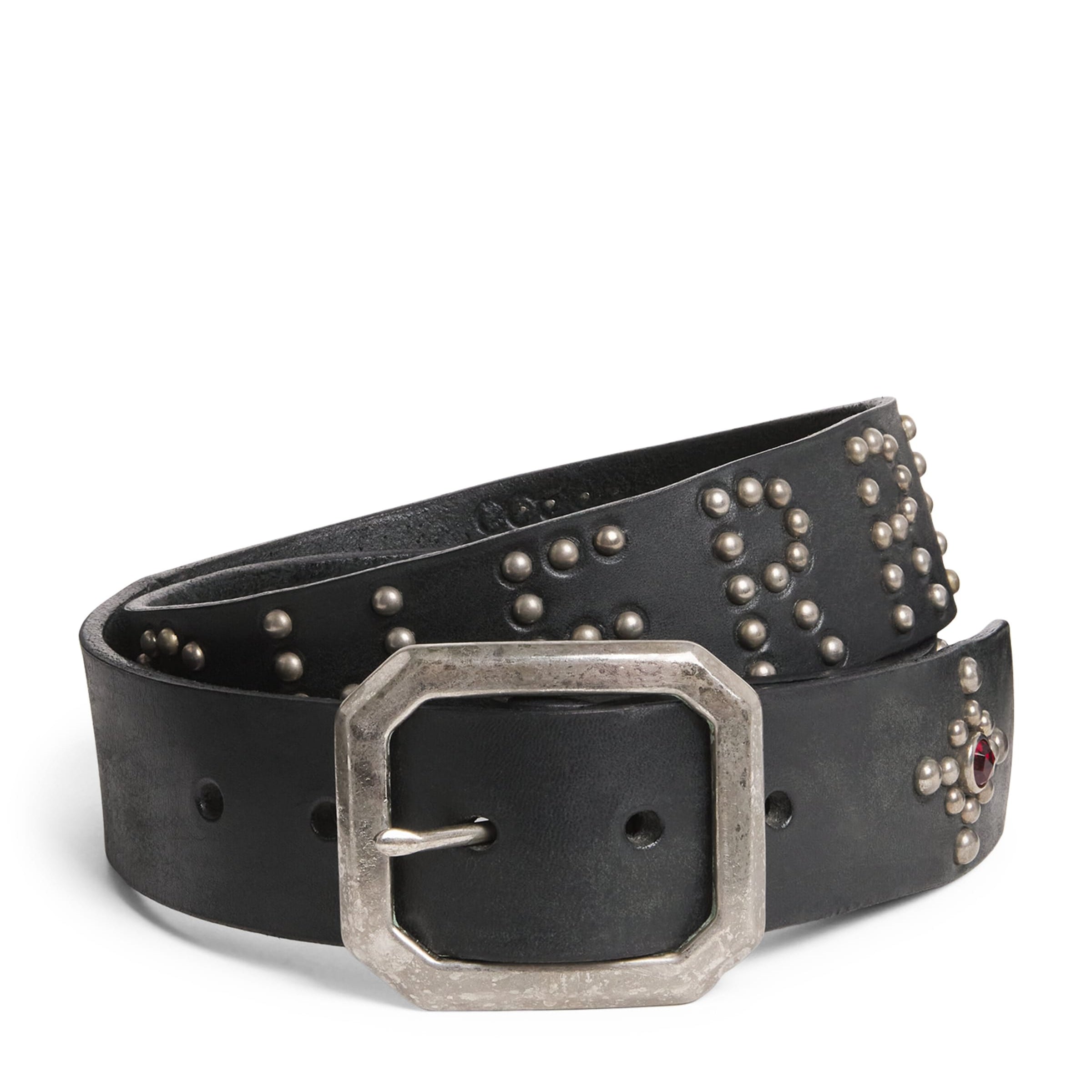 Leather Studded Santa Fe Belt