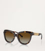 Tiffany & Co. Brown Acetate Cat Eye Sunglasses