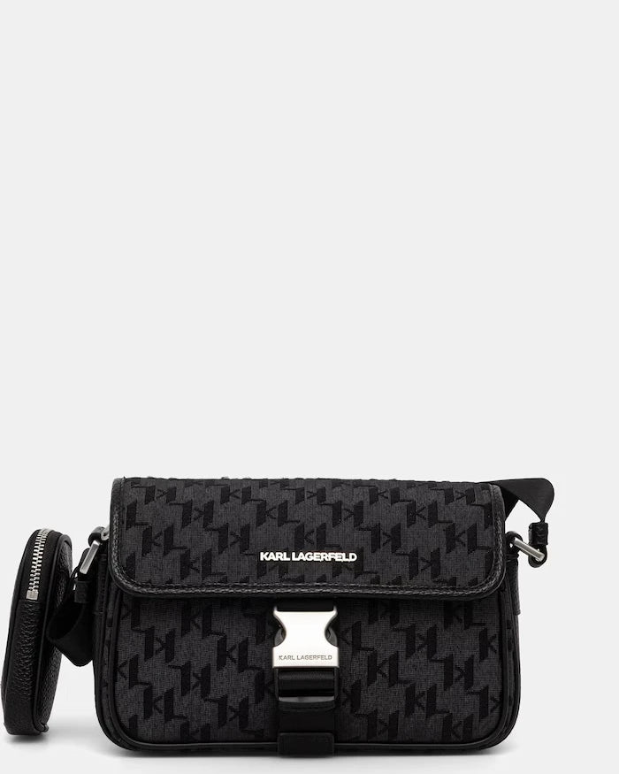Karl Lagerfeld erkek omuz çantası, suni deriden, K/MONOGRAM