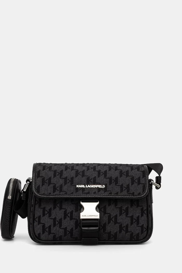 Karl Lagerfeld erkek omuz çantası, suni deriden, K/MONOGRAM