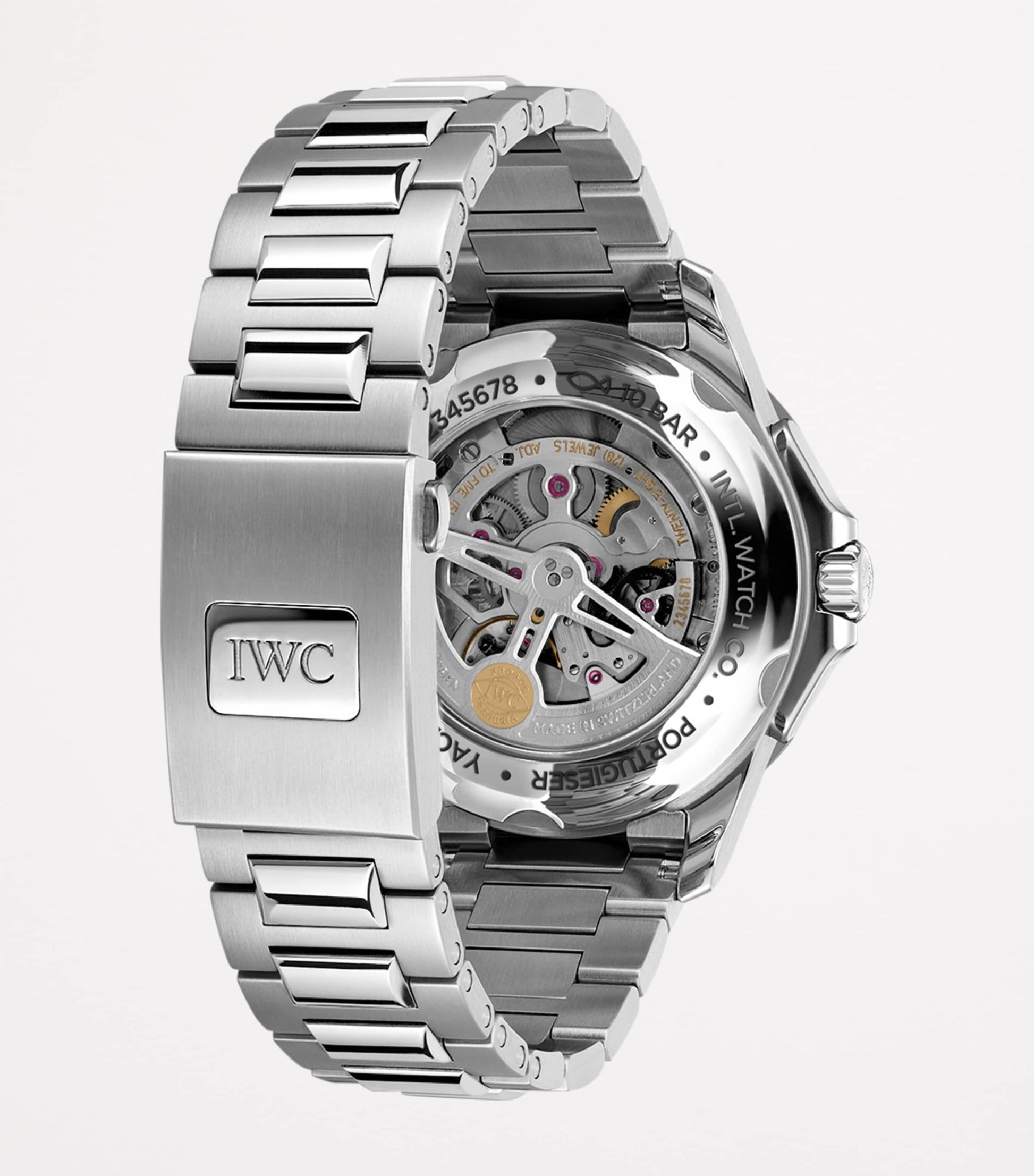 Stainless Steel Portugieser Yacht Club Moon & Tide Watch 45mm