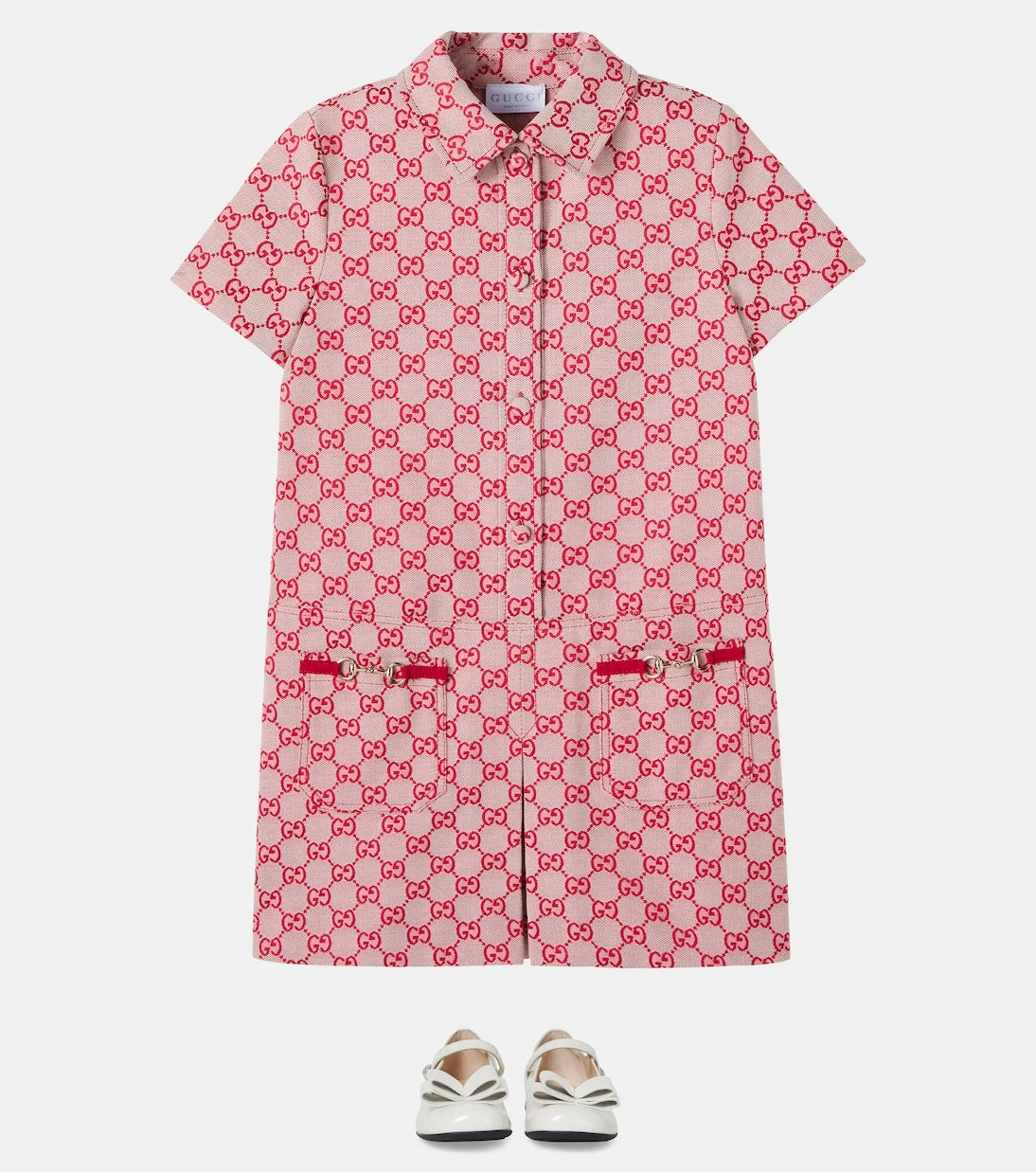Gucci Kids - GG cotton-blend canvas dress