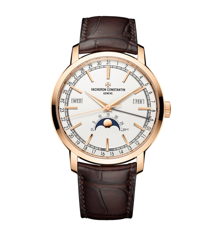 Rose Gold Traditionnelle Complete Calendar Watch 41mm