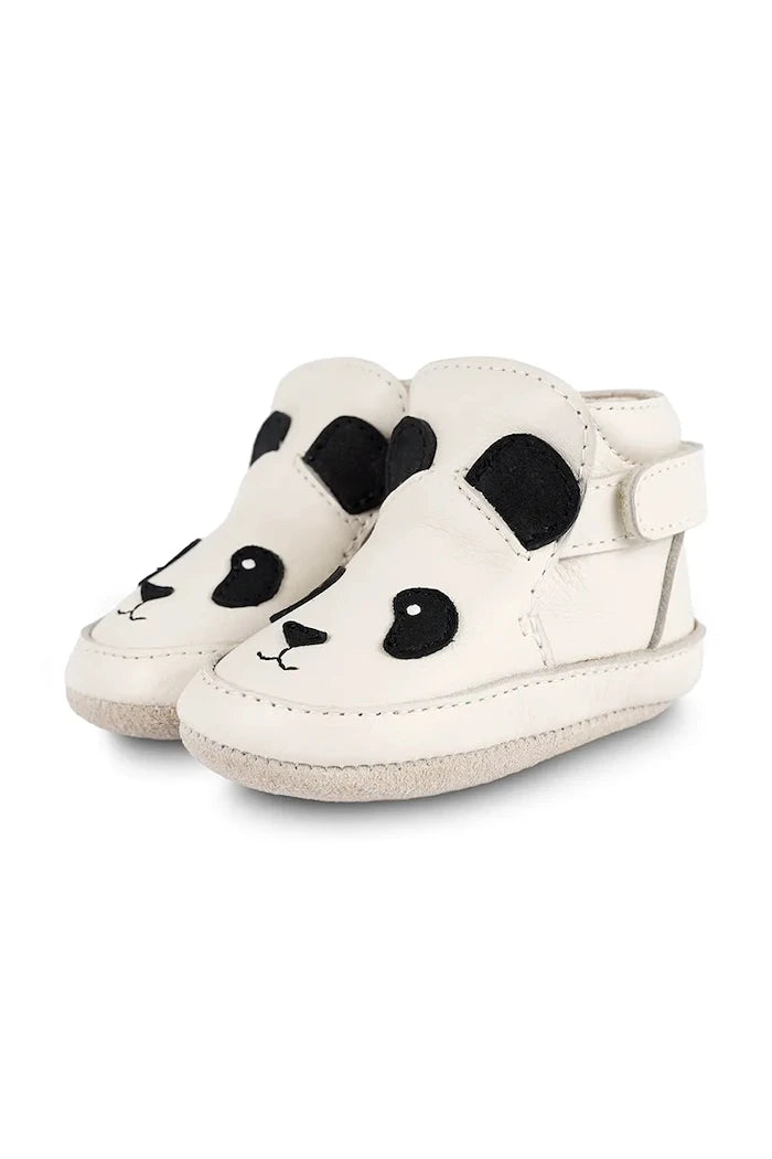 Бебешки кожени обувки Donsje Morris Sneakers Panda