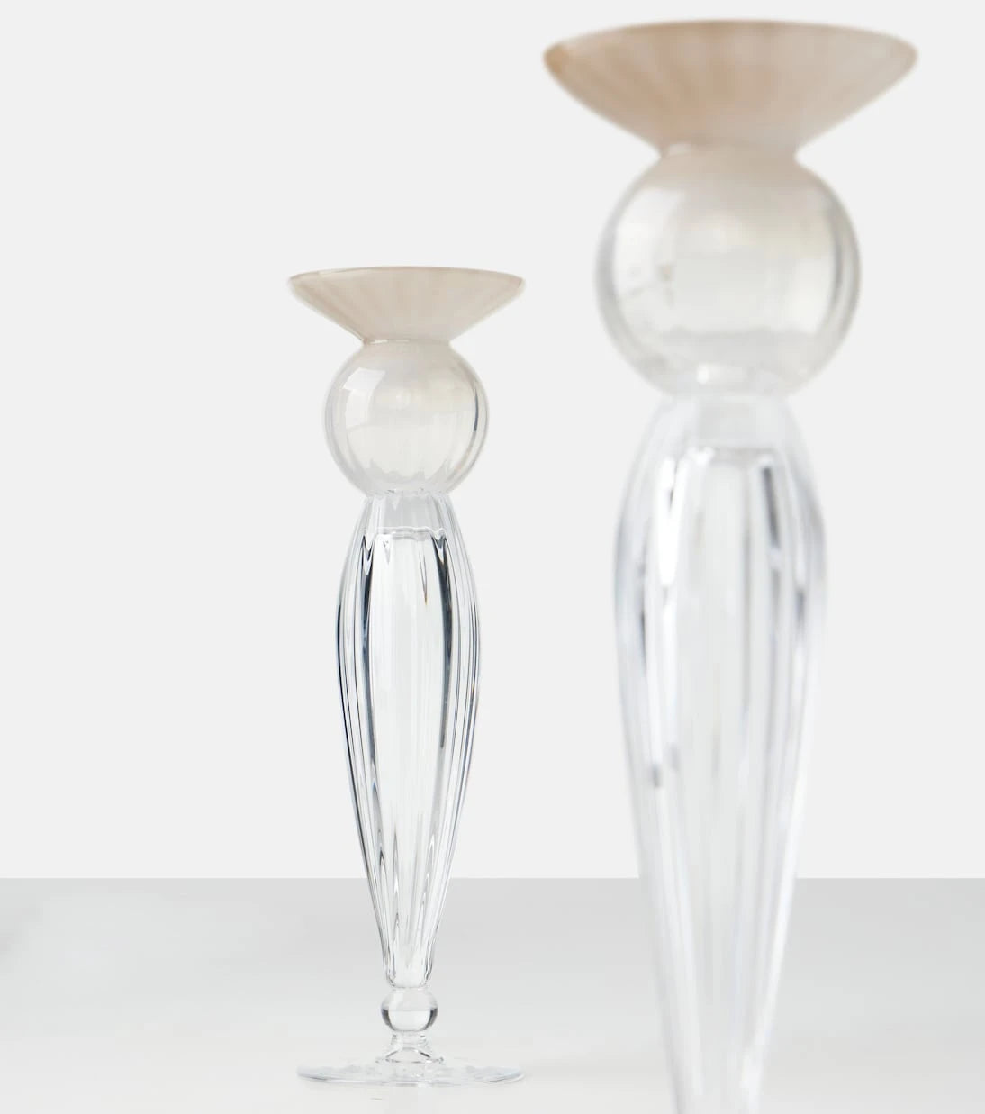 Brunello Cucinelli - Set of 2 Murano glass candle holders