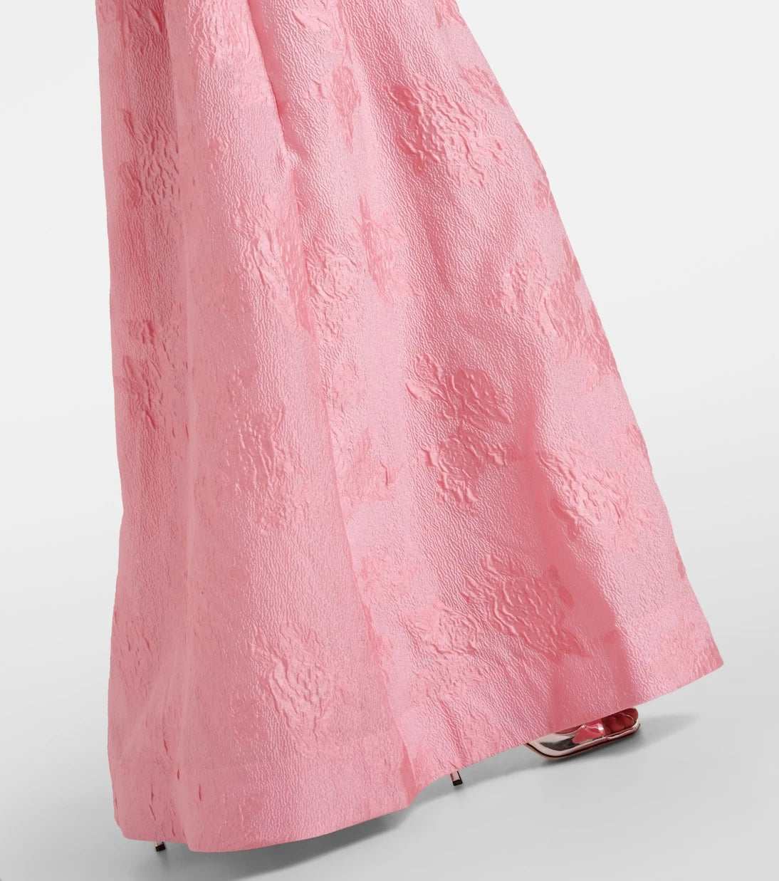 Rebecca Vallance - Zelie printed one-shoulder gown