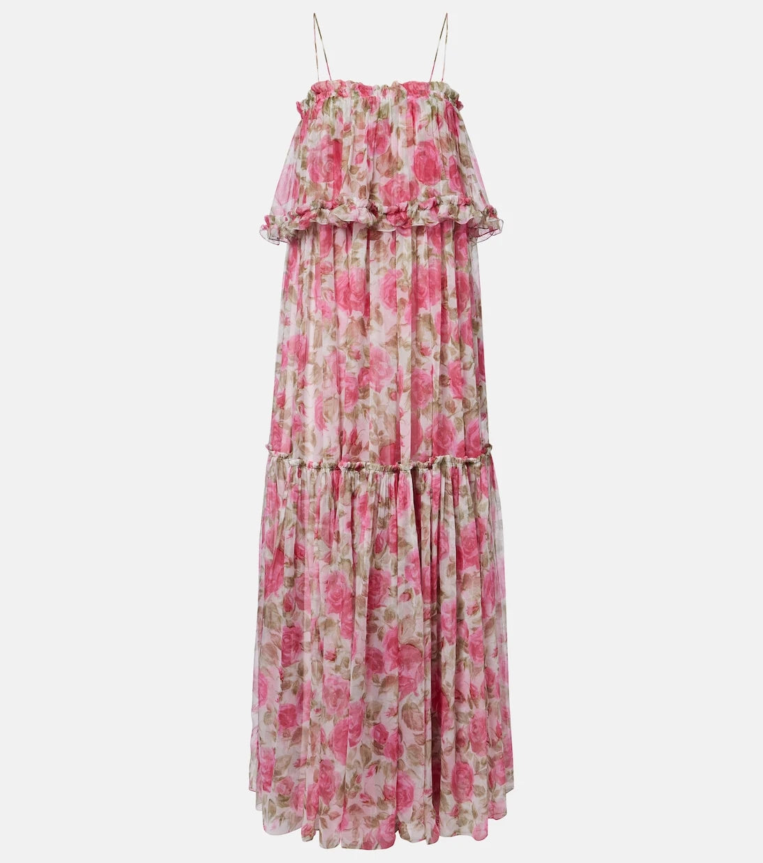 Chloé - Floral silk georgette maxi dress