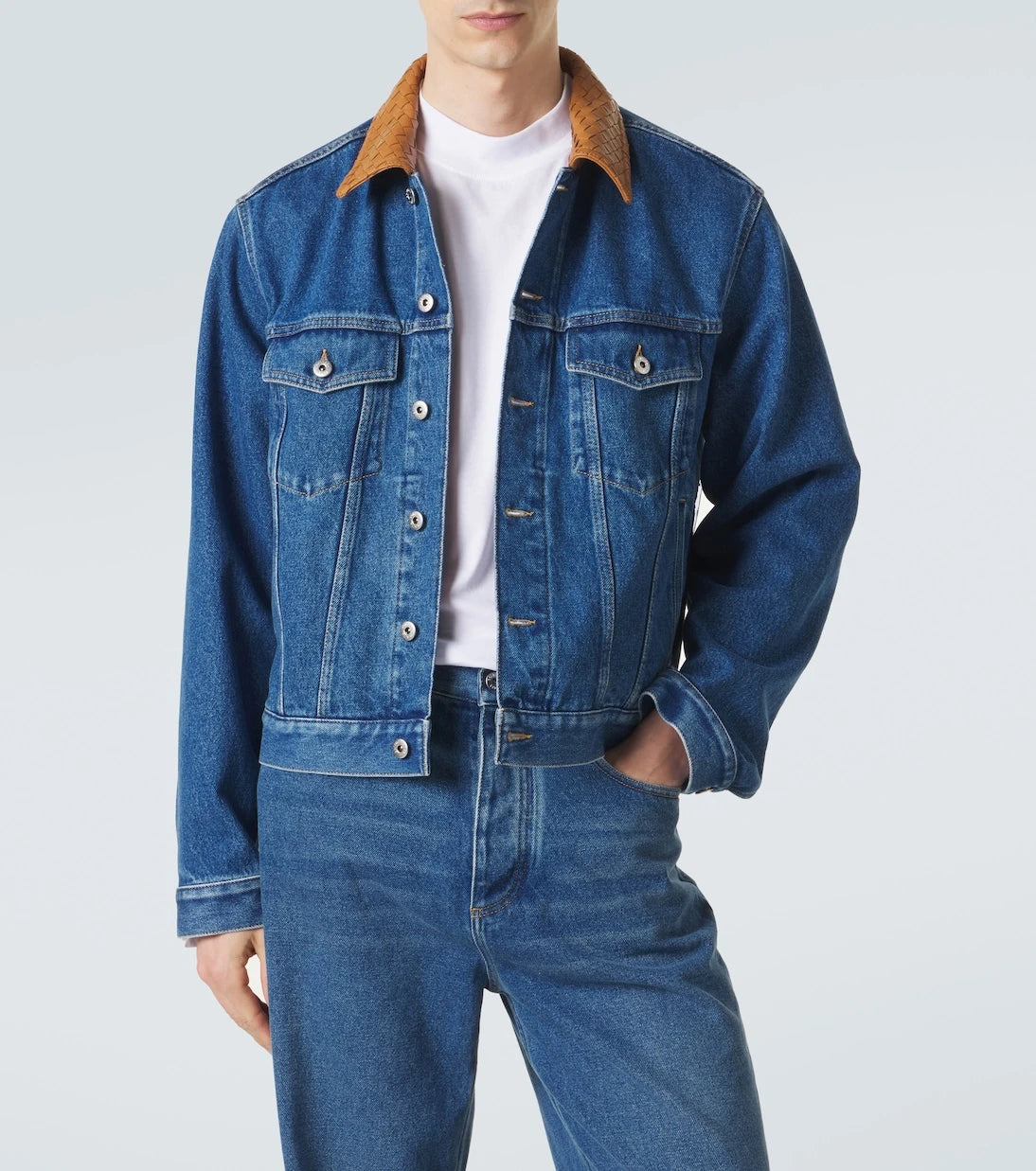 Bottega Veneta - Intrecciato denim jacket