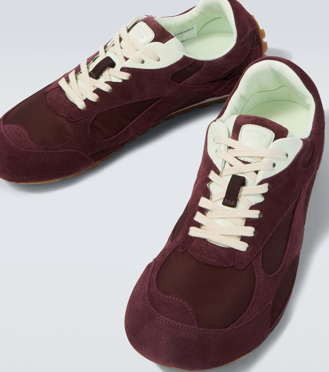 Bottega Veneta - Orbit Flash suede-trimmed sneakers