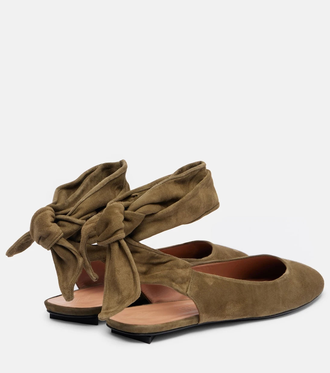 The Attico - Cloe suede ballet flats
