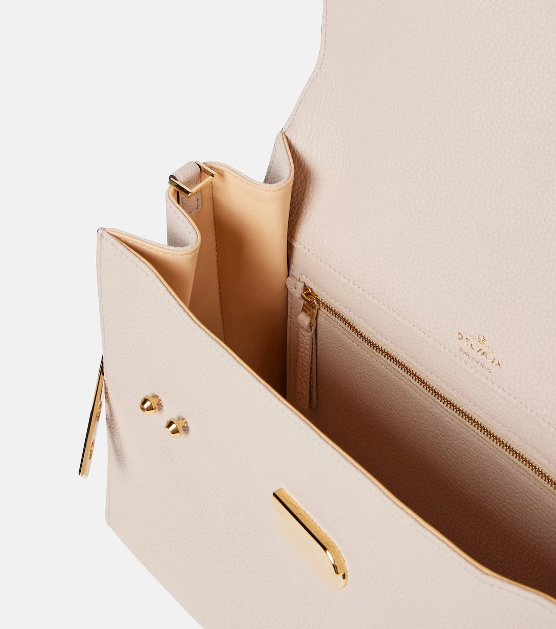 Delvaux - حقيبة يد كبيرة توت تيمبيت من جلد ديربي