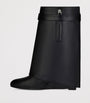 Givenchy Black Leather Shark Lock Ankle Boots 90