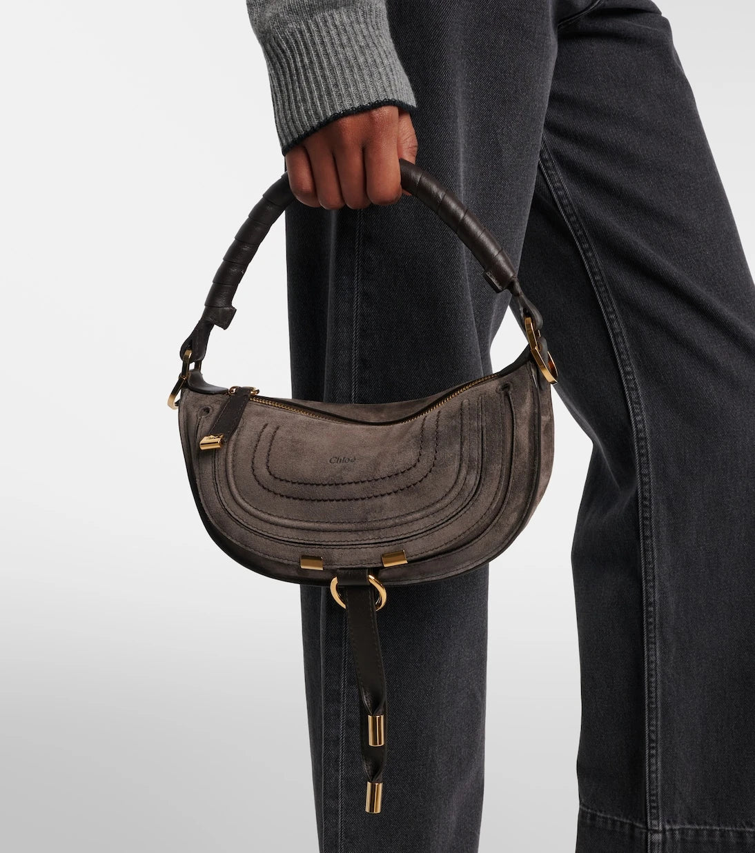 Chloé - Marcie Mini suede shoulder bag