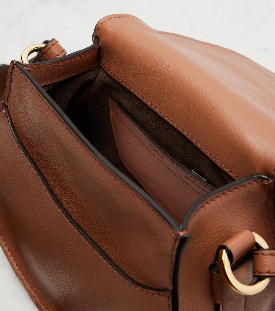 Chloé - Marcie Small leather and suede crossbody bag