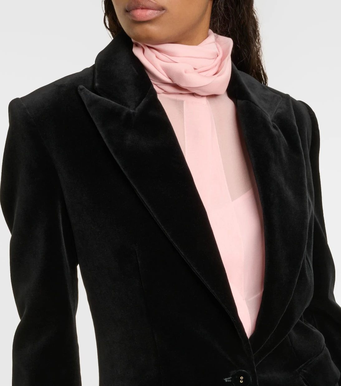 Costarellos - Azura cotton velvet blazer