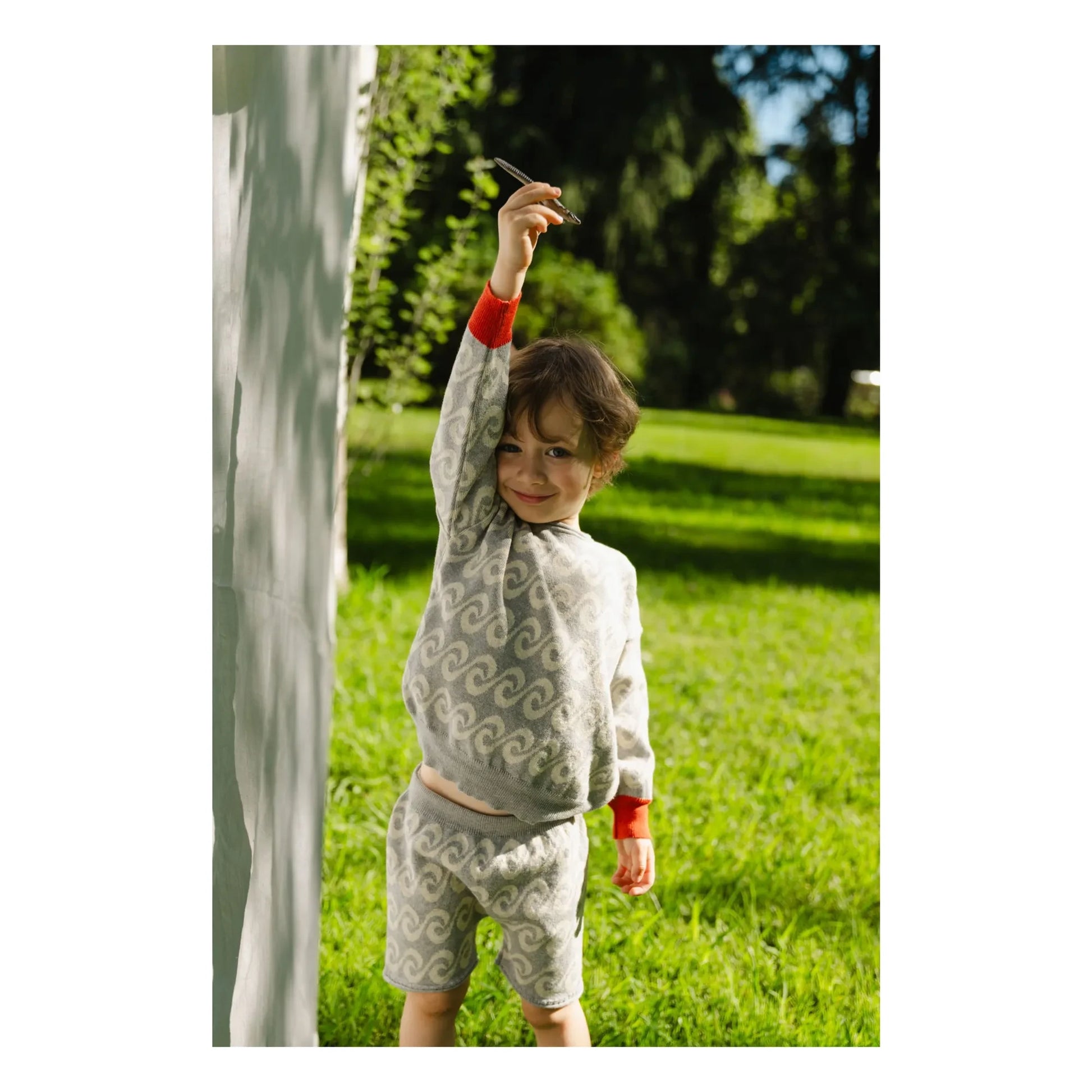 Bayiri - River Shorts Organic cotton knit | Grey