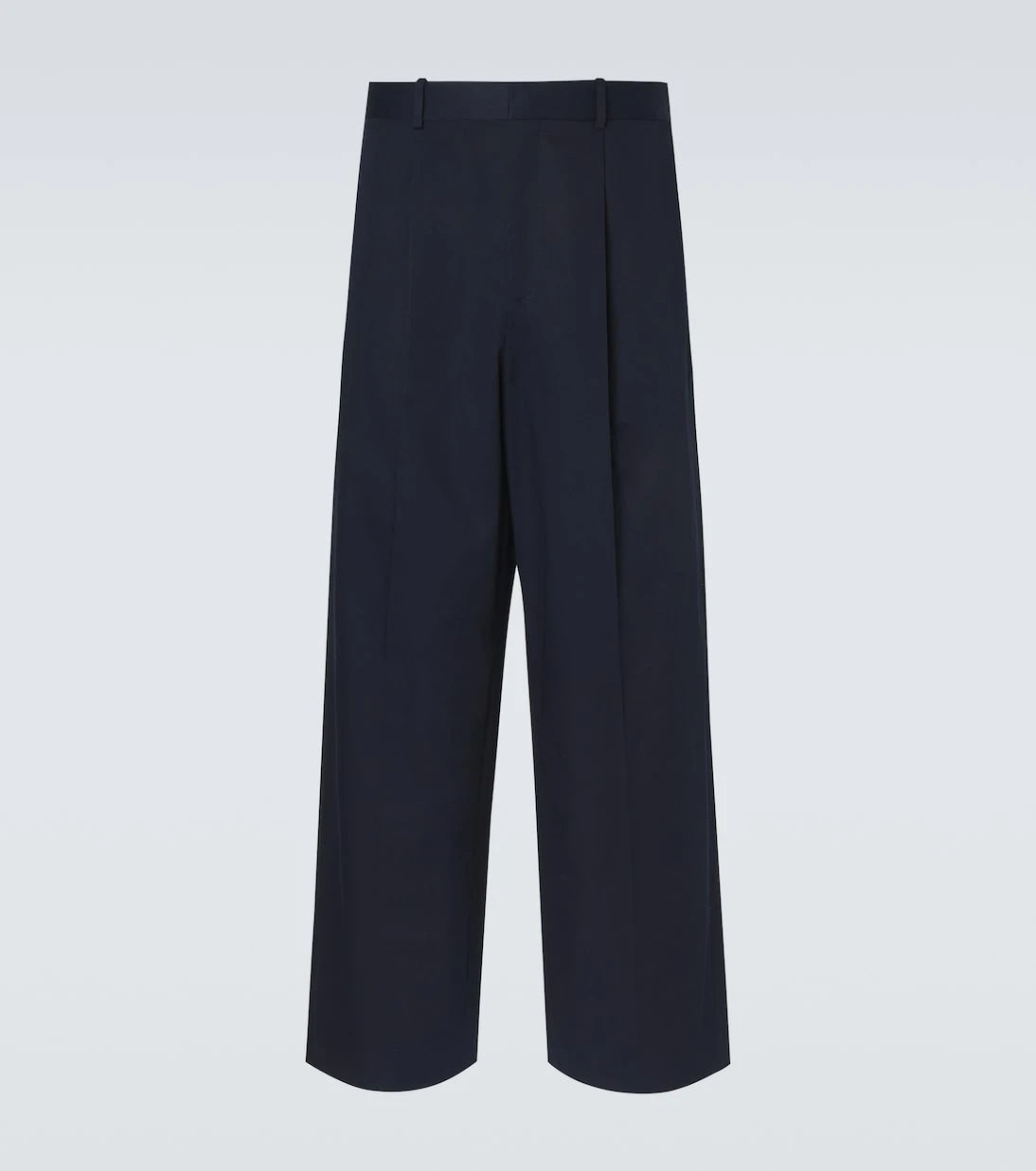Loewe - Pleated cotton gabardine wide-leg pants