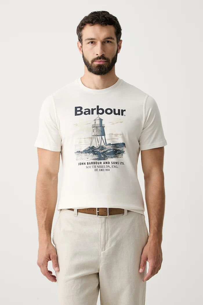 Barbour тениска мъжка от памук Harbourside