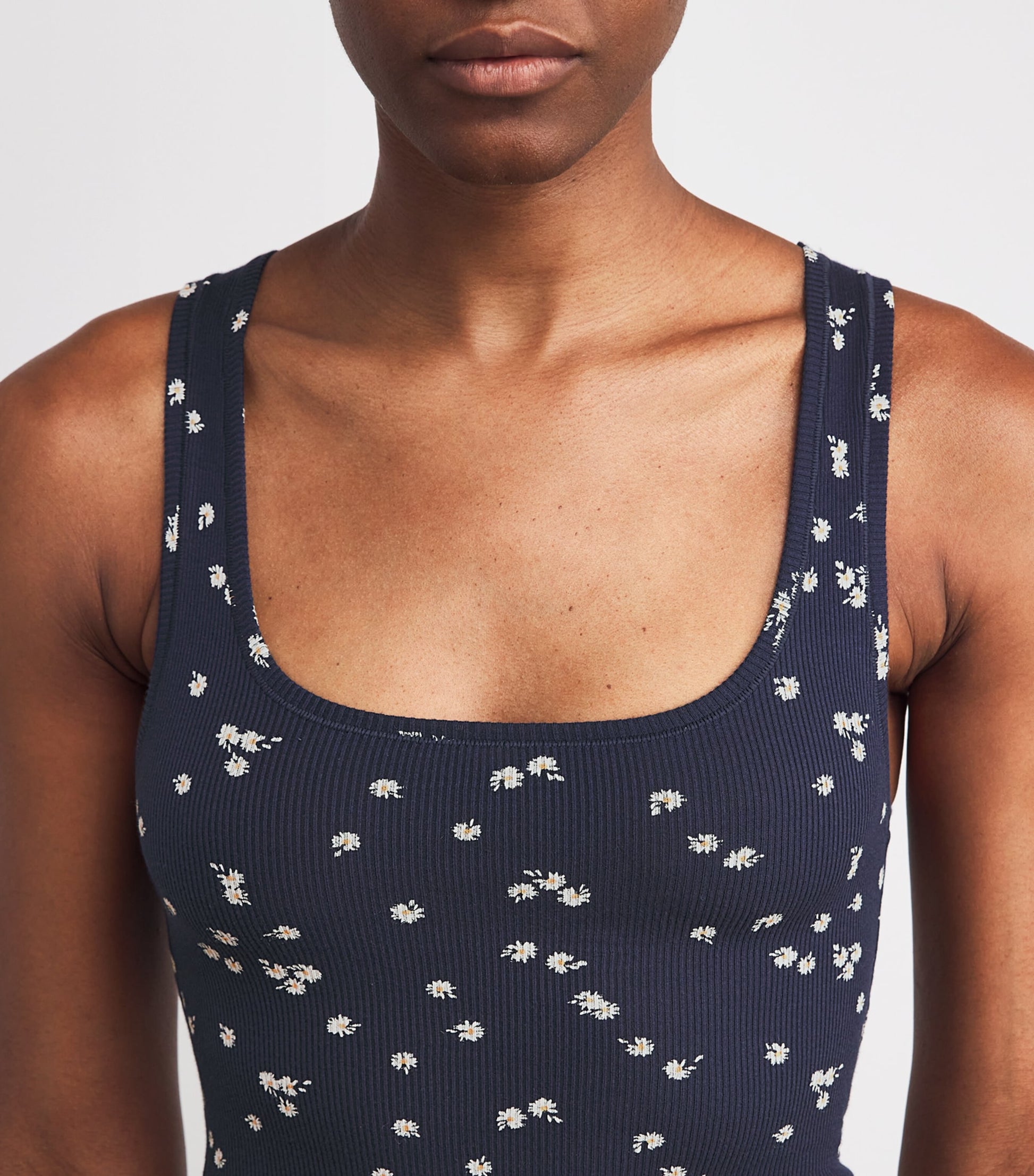 Stretch-Cotton Ribbed Tank Tops (Pack of 3)