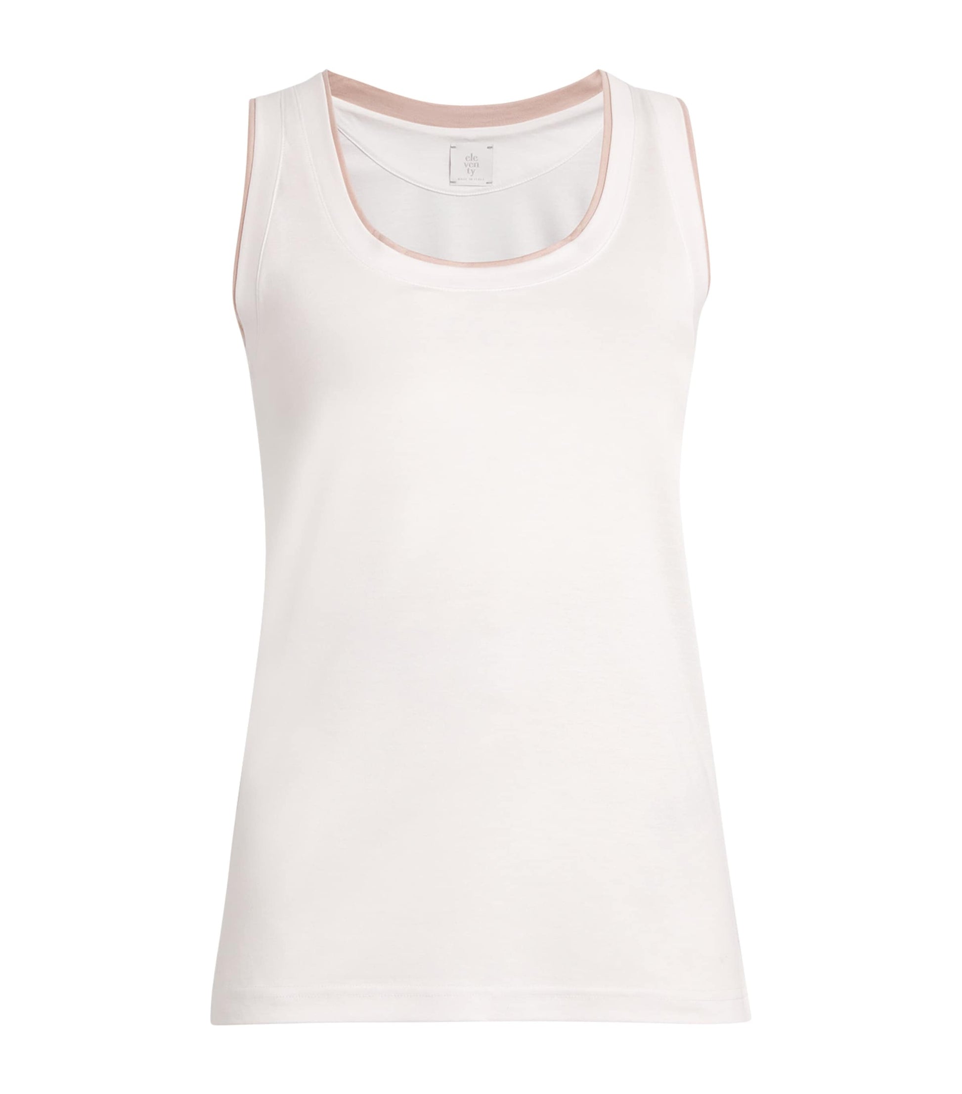 Cotton Tank Top BIANCO, ROSA