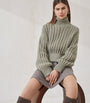 Green Cashmere Rollneck Sweater