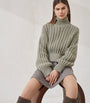 Green Cashmere Rollneck Sweater