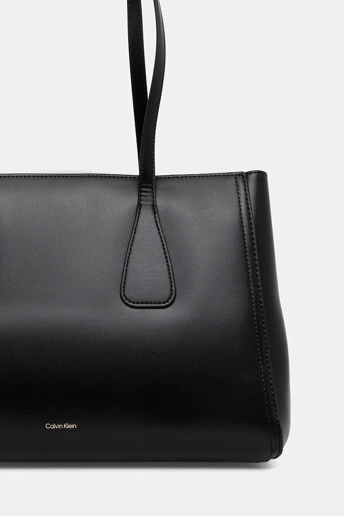 Calvin Klein suni deri kadın alışveriş çantası