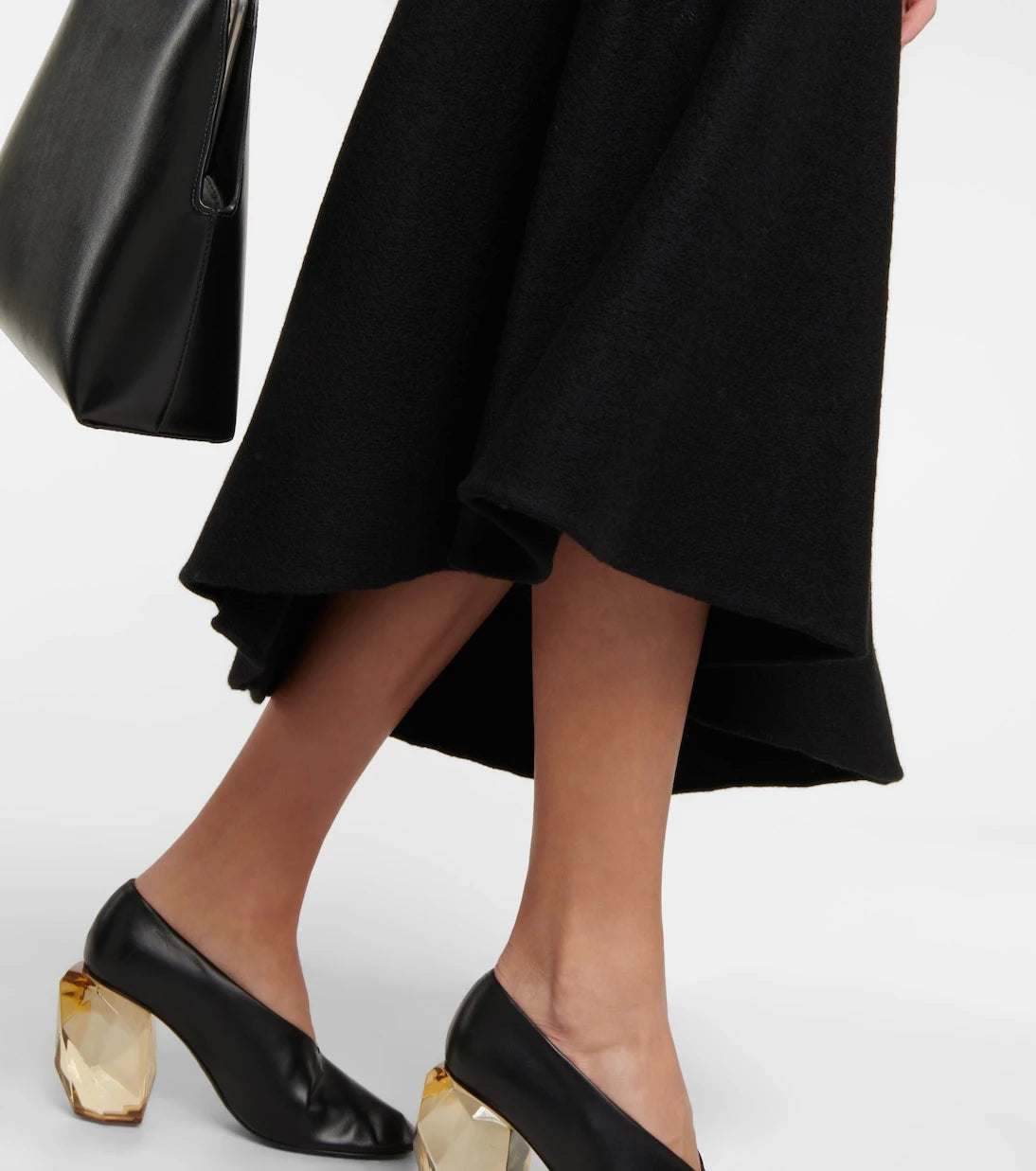 Jil Sander - Virgin wool midi skirt
