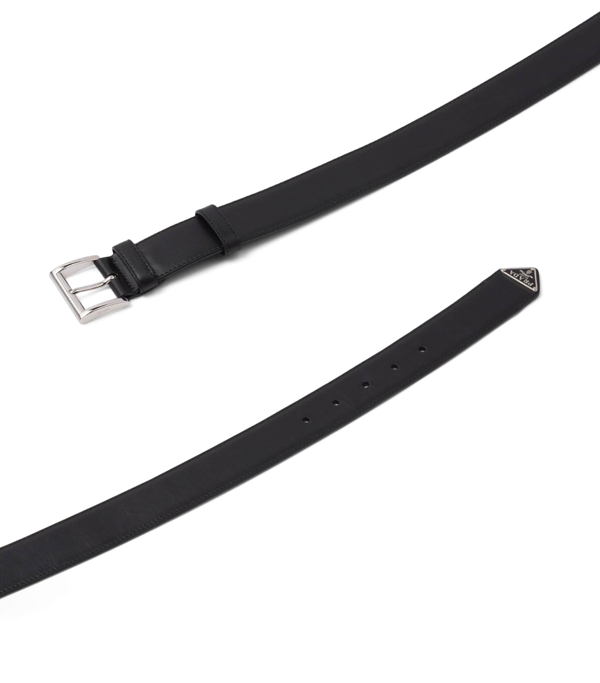Prada Black Leather Belt