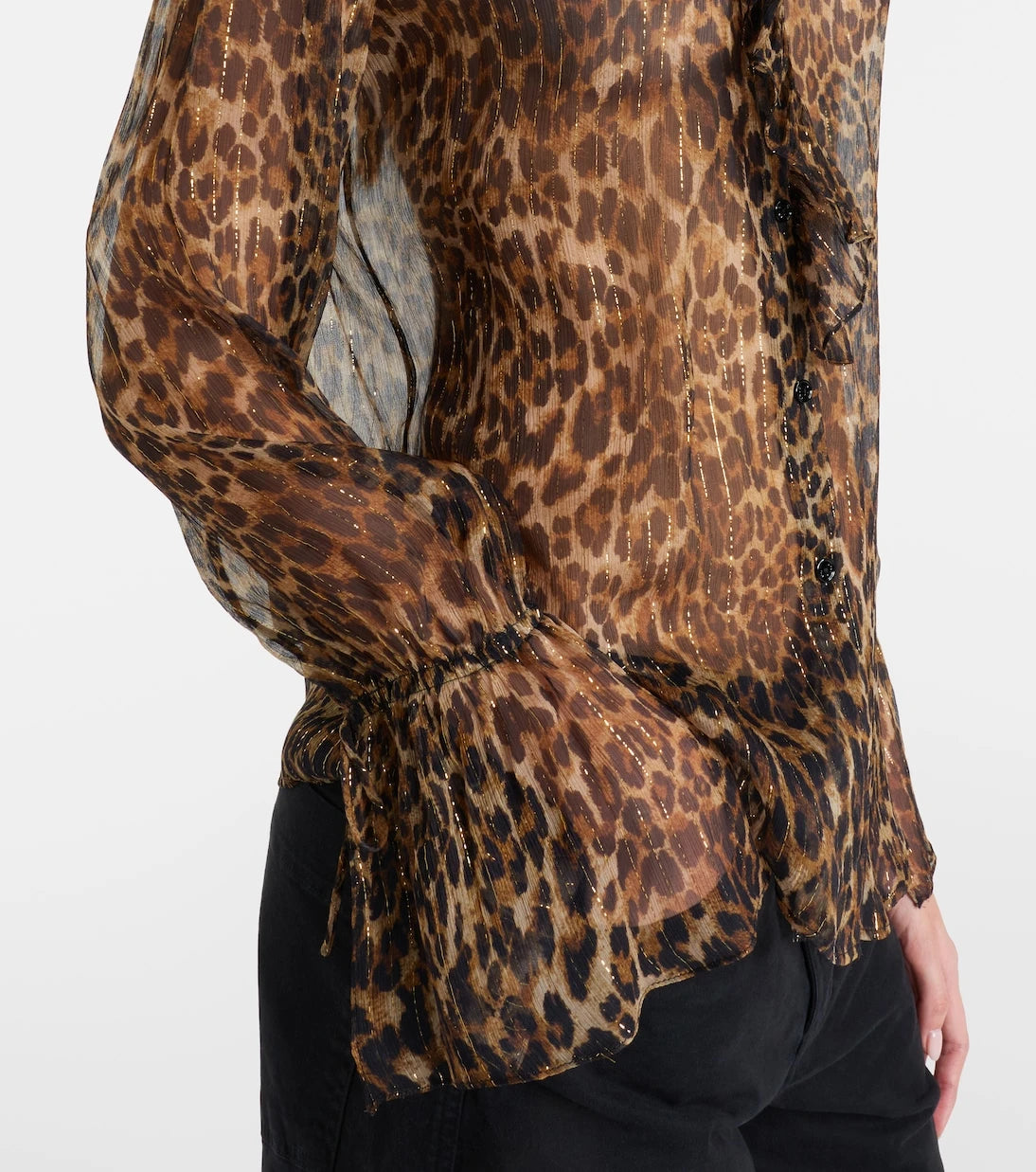 Nili Lotan - Cecily leopard-print silk-blend blouse