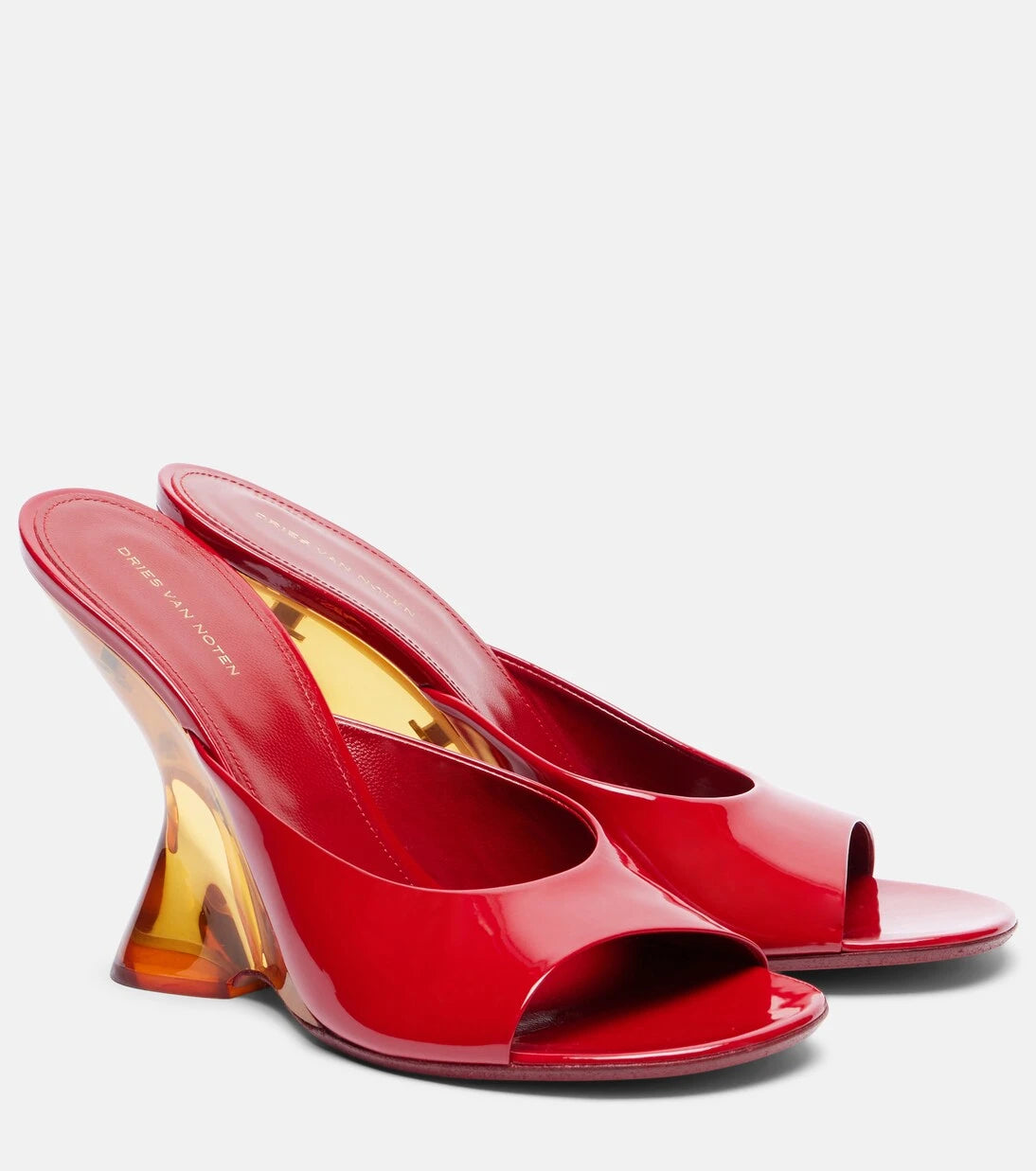 Dries Van Noten - Rugan dolgu topuklu mule terlik
