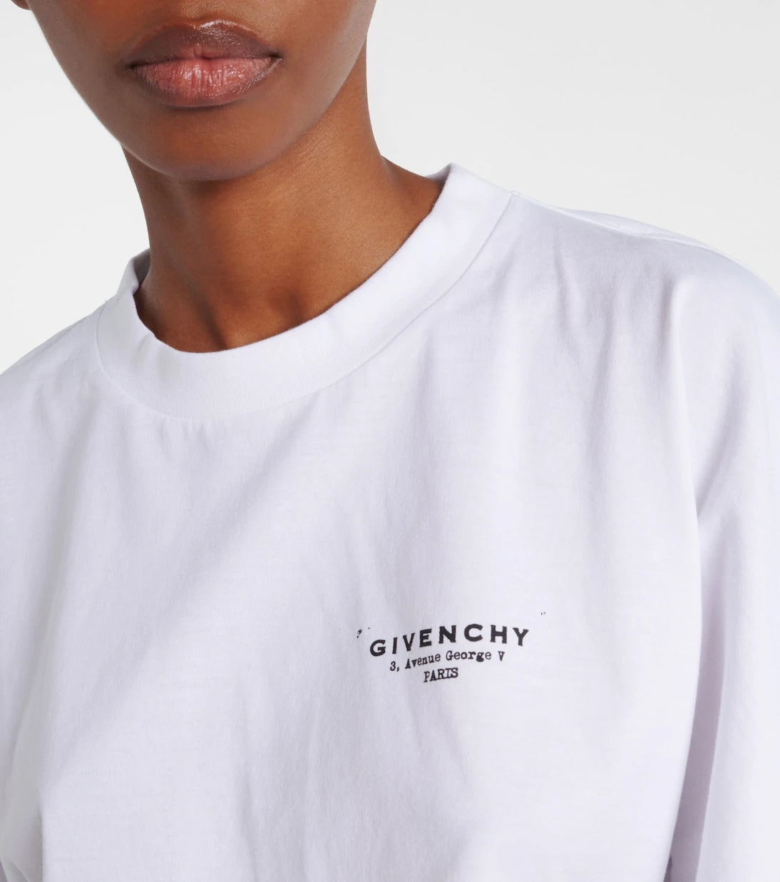 Givenchy - Cropped logo cotton T-shirt