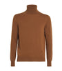 Brown Cashmere Rollneck Sweater