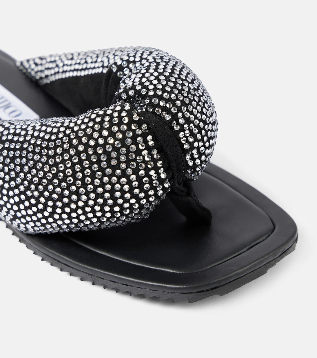 The Attico - Indie embellished leather thong sandals